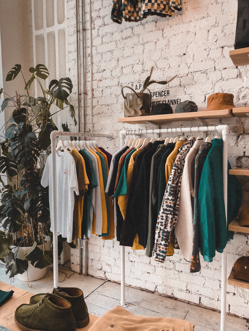 Modern Interior of a Clothing Store